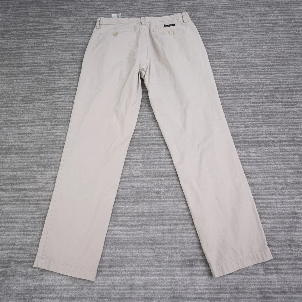 Banana Republic Gavin Chino Pants Mens 30x30 (31x28.75) Khaki Tan Straight Leg